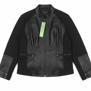 NWT Marc New York Black Leather Jacket